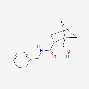 molecular formula C15H19NO2 B6610528 N-benzyl-1-(hydroxymethyl)bicyclo[2.1.1]hexane-2-carboxamide CAS No. 2866333-82-4
