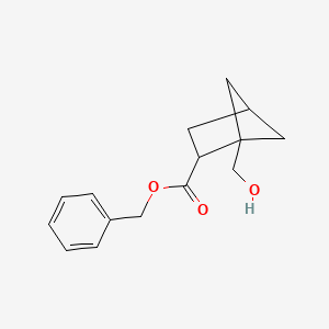 molecular formula C15H18O3 B6610584 benzyl 1-(hydroxymethyl)bicyclo[2.1.1]hexane-2-carboxylate CAS No. 2866323-29-5