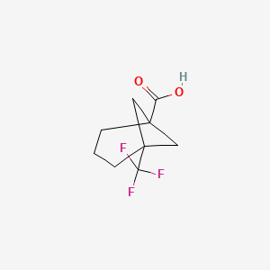 molecular formula C9H11F3O2 B6610963 5-(trifluoromethyl)bicyclo[3.1.1]heptane-1-carboxylic acid CAS No. 2866308-44-1