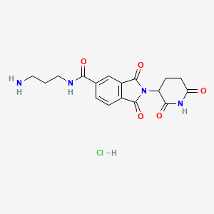 molecular formula C17H19ClN4O5 B6611069 N-(3-aminopropyl)-2-(2,6-dioxopiperidin-3-yl)-1,3-dioxo-2,3-dihydro-1H-isoindole-5-carboxamide hydrochloride CAS No. 2866318-65-0