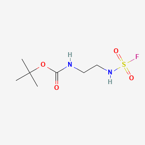 molecular formula C7H15FN2O4S B6611076 tert-butyl N-{2-[(fluorosulfonyl)amino]ethyl}carbamate CAS No. 2866353-18-4