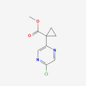 molecular formula C9H9ClN2O2 B6611146 methyl 1-(5-chloropyrazin-2-yl)cyclopropane-1-carboxylate CAS No. 2287289-75-0