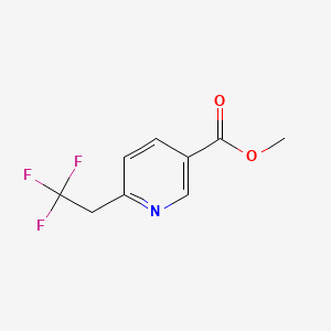 molecular formula C9H8F3NO2 B6611158 methyl 6-(2,2,2-trifluoroethyl)pyridine-3-carboxylate CAS No. 2763779-98-0