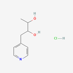 molecular formula C9H14ClNO2 B6611164 1-(pyridin-4-yl)butane-2,3-diol hydrochloride CAS No. 2763759-06-2