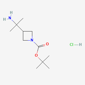 tert-butyl 3-(2-aminopropan-2-yl)azetidine-1-carboxylate hydrochloride