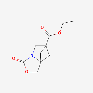 ethyl 4-oxo-3-oxa-5-azatricyclo[5.1.1.0,1,5]nonane-7-carboxylate