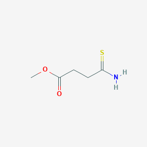 molecular formula C5H9NO2S B6611408 Methyl 4-amino-4-thioxobutanoate CAS No. 80592-96-7