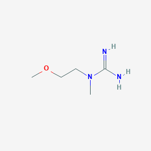 molecular formula C5H13N3O B6611480 1-(2-Methoxyethyl)-1-methylguanidine CAS No. 951139-75-6