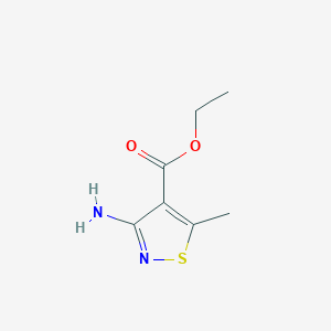 molecular formula C7H10N2O2S B6611547 Ethyl 3-amino-5-methylisothiazole-4-carboxylate CAS No. 20943-41-3