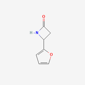 molecular formula C7H7NO2 B6611588 4-(furan-2-yl)azetidin-2-one CAS No. 777883-91-7