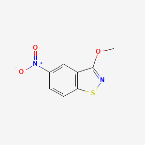 molecular formula C8H6N2O3S B6611612 1,2-Benzisothiazole, 3-methoxy-5-nitro- CAS No. 64099-26-9