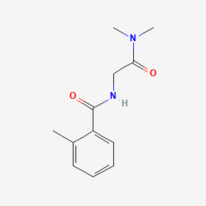 molecular formula C12H16N2O2 B6611630 o-Toluamide, N-((dimethylcarbamoyl)methyl)- CAS No. 4468-14-8