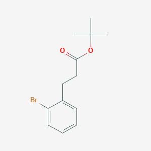 molecular formula C13H17BrO2 B6611796 tert-butyl 3-(2-bromophenyl)propanoate CAS No. 371148-01-5