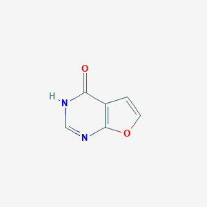 molecular formula C6H4N2O2 B066118 呋并[2,3-d]嘧啶-4(3H)-酮 CAS No. 186454-69-3