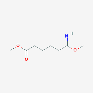 molecular formula C8H15NO3 B6611886 methyl6-imino-6-methoxyhexanoate CAS No. 806595-48-2