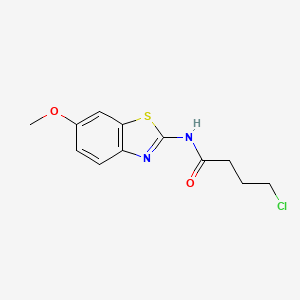 4-chloro-N-(6-methoxy-1,3-benzothiazol-2-yl)butanamide