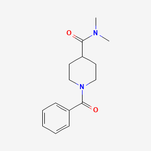 1-benzoyl-N,N-dimethylpiperidine-4-carboxamide