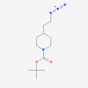 molecular formula C12H22N4O2 B6611959 tert-butyl 4-(2-azidoethyl)piperidine-1-carboxylate CAS No. 146093-45-0