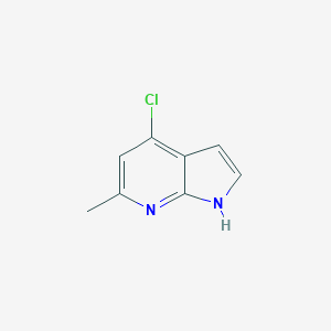 molecular formula C8H7ClN2 B066120 4-Chloro-6-methyl-1h-pyrrolo[2,3-b]pyridine CAS No. 171879-99-5