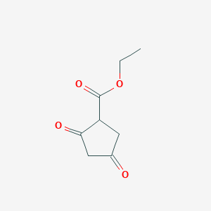 molecular formula C8H10O4 B6612120 Ethyl 2,4-dioxocyclopentanecarboxylate CAS No. 201611-48-5