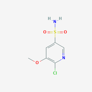 6-chloro-5-methoxypyridine-3-sulfonamide
