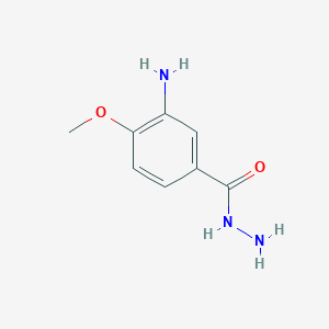 molecular formula C8H11N3O2 B6612159 3-amino-4-methoxybenzohydrazide CAS No. 474398-59-9