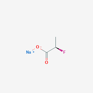 molecular formula C3H4FNaO2 B6612238 sodium (2R)-2-fluoropropanoate CAS No. 133665-55-1