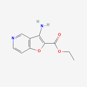 molecular formula C10H10N2O3 B6612278 ethyl 3-aminofuro[3,2-c]pyridine-2-carboxylate CAS No. 917504-88-2