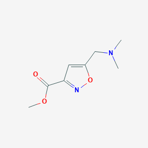 molecular formula C8H12N2O3 B6612303 methyl5-[(dimethylamino)methyl]-1,2-oxazole-3-carboxylate CAS No. 932848-17-4