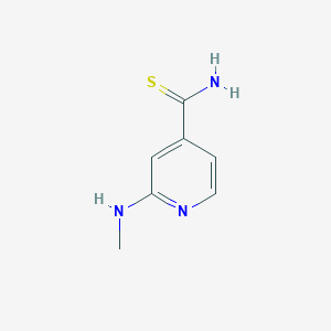 molecular formula C7H9N3S B6612484 2-(methylamino)pyridine-4-carbothioamide CAS No. 1016772-06-7
