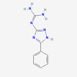 molecular formula C9H10N6 B6612533 N-(5-phenyl-4H-1,2,4-triazol-3-yl)guanidine CAS No. 92876-89-6
