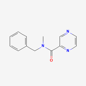molecular formula C13H13N3O B6612582 N-Methyl-N-(phenylmethyl)-2-pyrazinecarboxamide CAS No. 854697-82-8