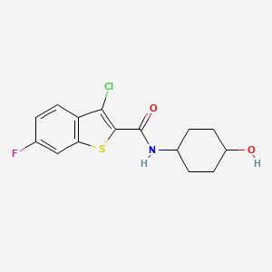 3-Chloro-6-fluoro-N-(4-hydroxycyclohexyl)benzo[b]thiophene-2-carboxamide