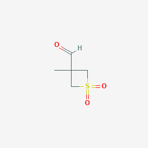 3-methyl-1,1-dioxo-1lambda6-thietane-3-carbaldehyde