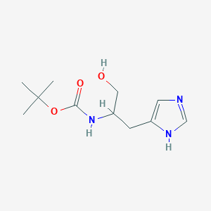 tert-Butyl N-[1-hydroxy-3-(1H-imidazol-4-yl)propan-2-yl]carbamate