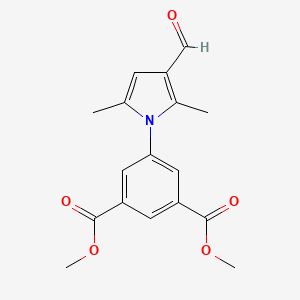 molecular formula C17H17NO5 B6612641 DIMETHYL 5-(3-FORMYL-2,5-DIMETHYL-PYRROL-1-YL)BENZENE-1,3-DICARBOXYLATE CAS No. 327084-98-0