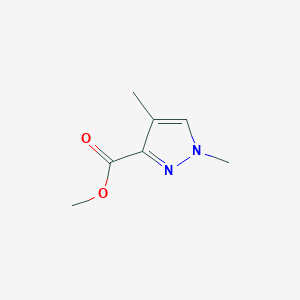 molecular formula C7H10N2O2 B6612663 methyl 1,4-dimethyl-1H-pyrazole-3-carboxylate CAS No. 1195496-20-8