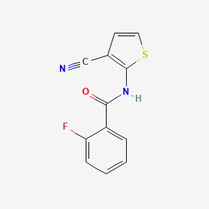 N-(3-cyanothiophen-2-yl)-2-fluorobenzamide