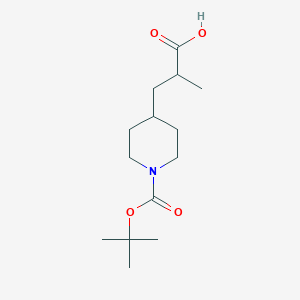 3-{1-[(tert-butoxy)carbonyl]piperidin-4-yl}-2-methylpropanoic acid