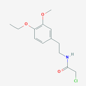 molecular formula C13H18ClNO3 B6612789 2-Chloro-N-(4-ethoxy-2-methoxyphenethyl)acetamide CAS No. 34162-18-0