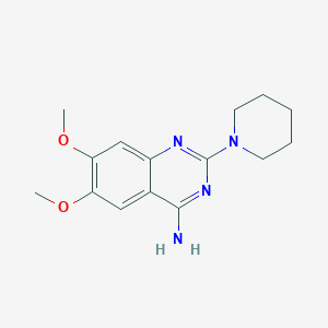 6,7-Dimethoxy-2-(1-piperidinyl)-4-quinazolinamine