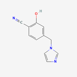 molecular formula C11H9N3O B6612833 2-hydroxy-4-[(1H-imidazol-1-yl)methyl]benzonitrile CAS No. 210037-57-3