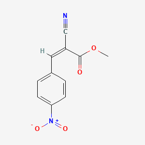 molecular formula C11H8N2O4 B6612836 methyl (2Z)-2-cyano-3-(4-nitrophenyl)prop-2-enoate CAS No. 62985-31-3