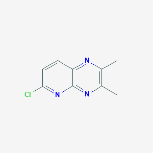 molecular formula C9H8ClN3 B6612872 6-chloro-2,3-dimethylpyrido[2,3-b]pyrazine CAS No. 70395-70-9