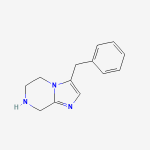 molecular formula C13H15N3 B6612891 3-Benzyl-5,6,7,8-tetrahydroimidazo[1,2-a]pyrazine CAS No. 956795-05-4