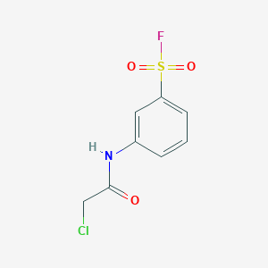 molecular formula C8H7ClFNO3S B6613041 3-(2-Chloroacetamido)benzene-1-sulfonyl fluoride CAS No. 658-97-9