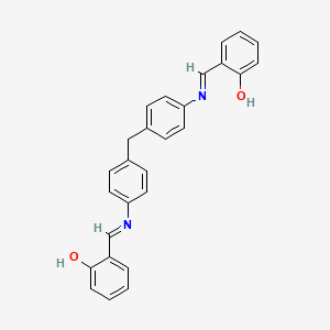 molecular formula C27H22N2O2 B6613084 2-((E)-{[4-(4-{[(E)-(2-hydroxyphenyl)methylidene]amino}benzyl)phenyl]imino}methyl)phenol CAS No. 4434-23-5