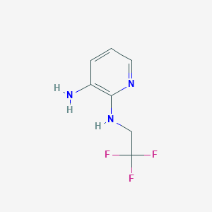 molecular formula C7H8F3N3 B6613099 N2-(2,2,2-trifluoroethyl)pyridine-2,3-diamine CAS No. 1022146-70-8