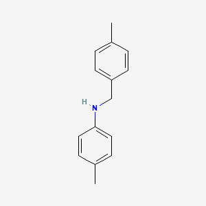 molecular formula C15H17N B6613110 4-methyl-N-[(4-methylphenyl)methyl]aniline CAS No. 33863-77-3