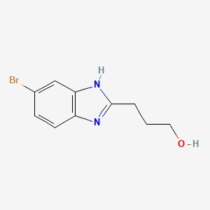 B6613172 1H-Benzimidazole-2-propanol, 5-bromo- CAS No. 540516-31-2